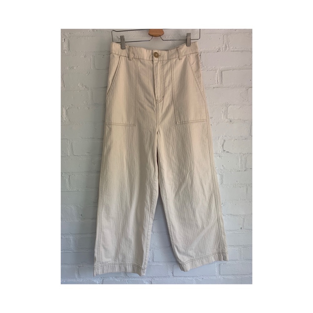 Free People Wide Leg High Waisted Deep Pocket Pant